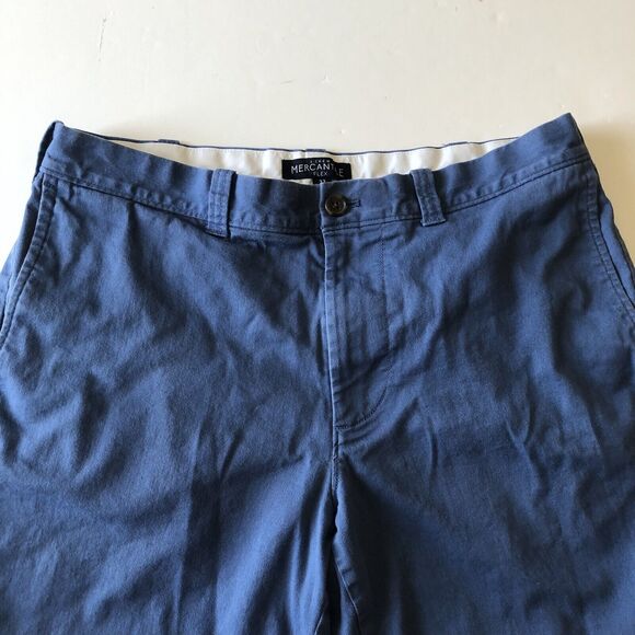 J. Crew Mercantile Flex Men's Flat Front Casual Shorts Size 33 Blue - Picture 8 of 12